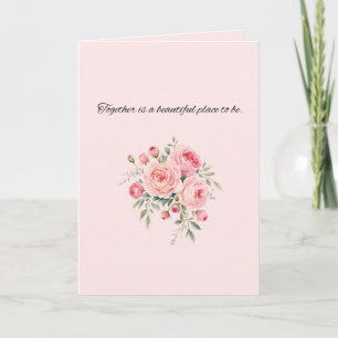 Elegant Floral Wedding Design Card