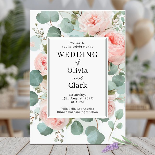 Elegant Floral Wedding Design Invitation (Creator Uploaded)