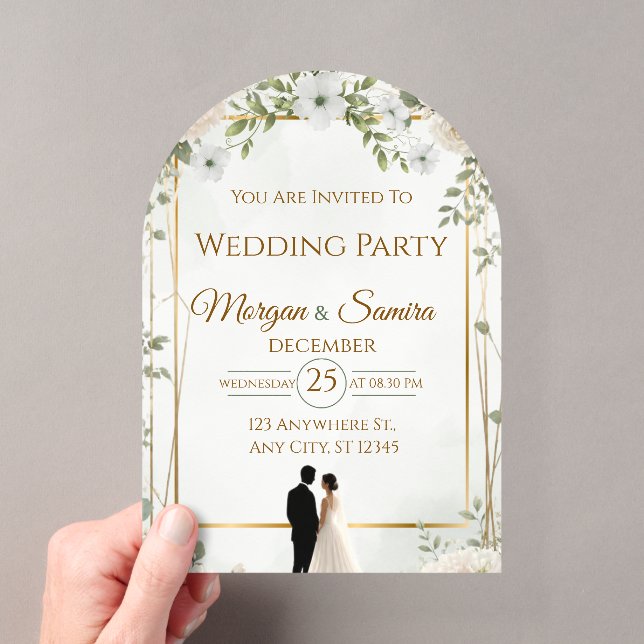 Elegant Floral Wedding Invitation (Insitu (Handheld))
