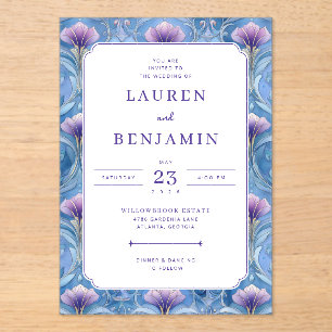 Elegant Floral Wedding Invitation