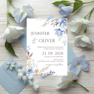 Elegant Floral Wedding Invitation