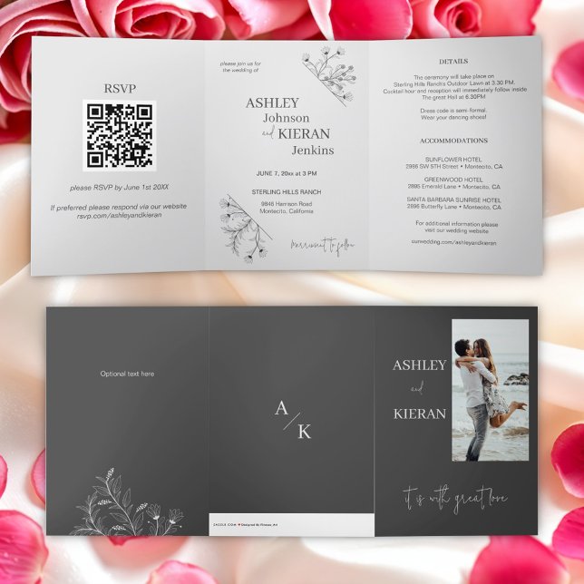 Elegant Floral Wedding Invitation (Creator Uploaded)
