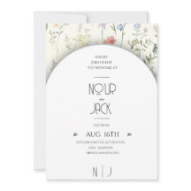 Elegant Floral Wedding Invitation – Customizable W