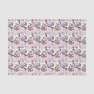 elegant floral wedding pattern tiled  tissue paper
