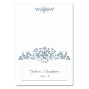Elegant Floral Wedding Place Card