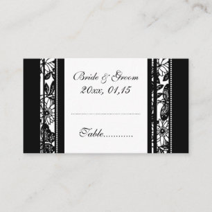 Elegant Floral Wedding Table Place Setting Cards
