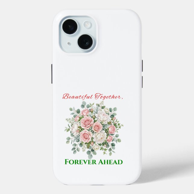 Elegant Floral Wedding Watch Case-Mate iPhone Case (Back)