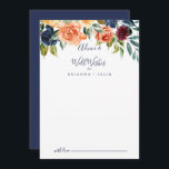 Elegant Floral Wedding Well Wishes Advice Card<br><div class="desc">This elegant floral wedding well wishes advice card is perfect for a modern wedding. The design features neatly hand-drawn bouquets of pink, blush, yellow, burgundy, red, indigo flowers and green foliage, inspiring natural beauty. These cards are perfect for a wedding, bridal shower, baby shower, graduation party & more. Personalize the...</div>