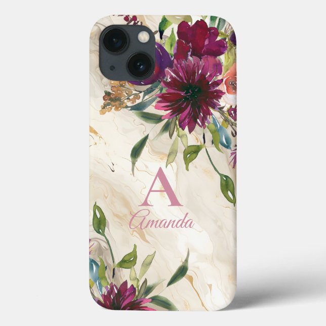 Elegant Floral Wildflowers Case-Mate iPhone Case (Back)