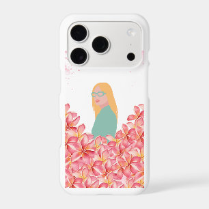 Elegant Floral Woman Phone Case – Pink Flower