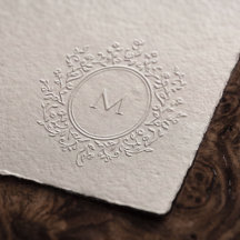 Elegant Floral Wreath Monogram Wedding