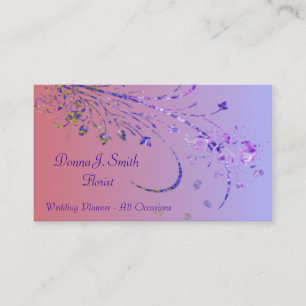 Elegant Florist Business Card