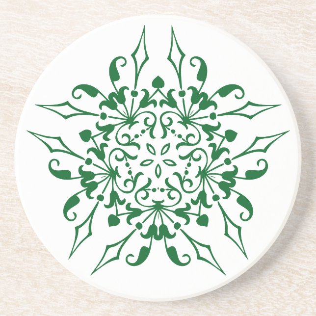 Elegant Flourish Coaster (Front)