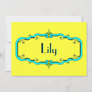 Elegant Flourish Frame Invitation