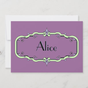 Elegant Flourish Frame Invitation
