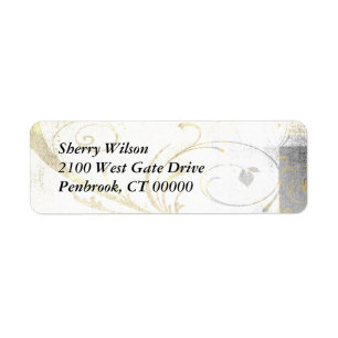 Elegant Flourishes Return Address Label