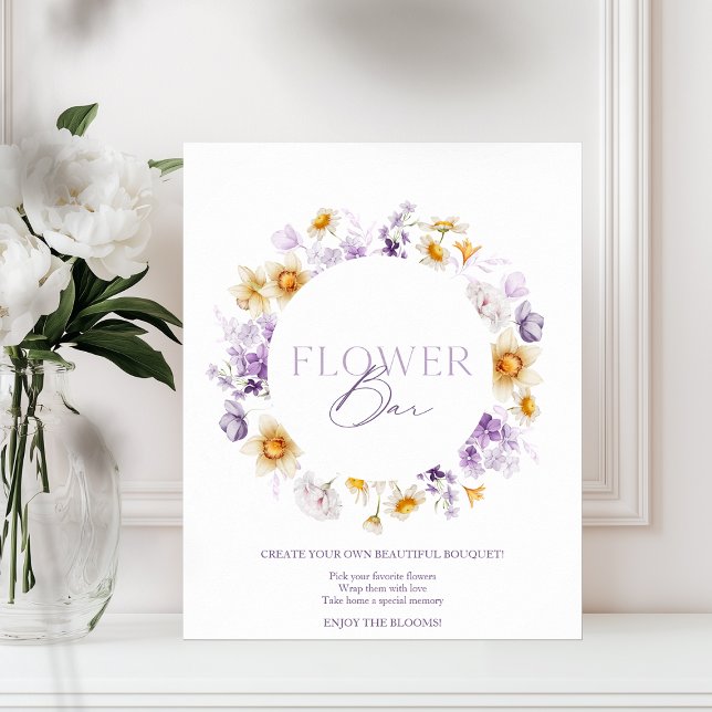 Elegant Flower Bar Sign – Create Your Own Bouquet (Creator Uploaded)