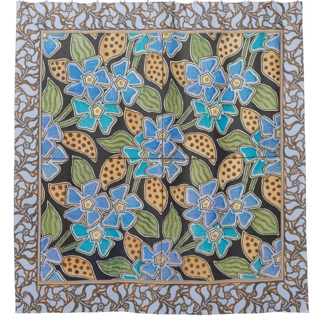 Elegant Flower Blue Periwinkle Floral Classic (Front)