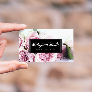Elegant Flower Buds Florist Business Card