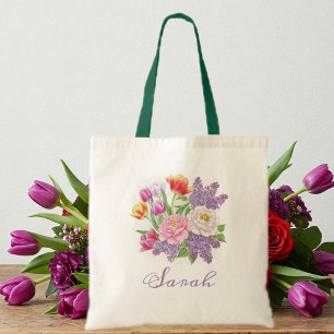 Elegant Flower Design for Mom Tote Bag