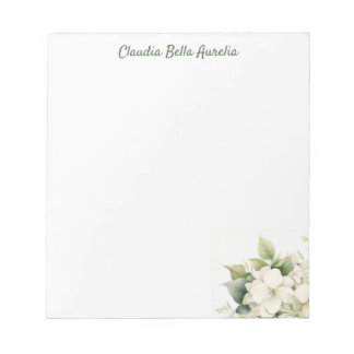elegant flower design notepads