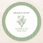 Elegant Flower Garden Party Classic Green Wedding