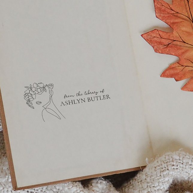 Elegant Flower Girl From the Library of Custom  Rubber Stamp (Flower Girl From the Library of Custom Rubber Stamp)