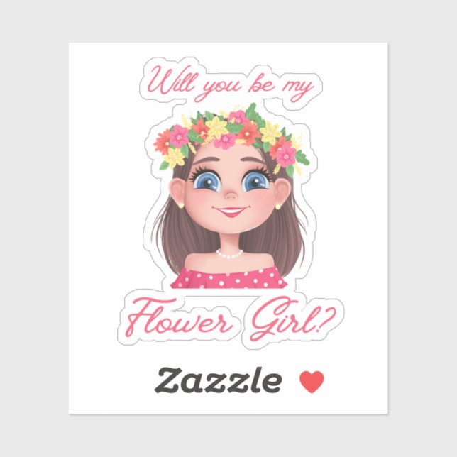 elegant flower girl proposal cute kids (Sheet)