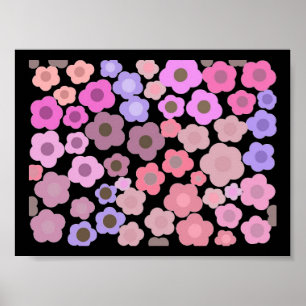 Elegant Flower Mirage Poster