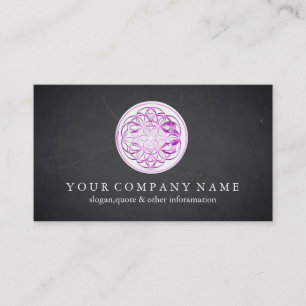 Elegant Flower Of Life New Age Spiritual Healer Business Card
