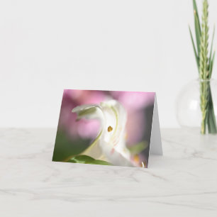 Elegant Flower Print Thank You Card