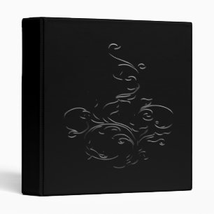 Elegant Flower Swirl Binder
