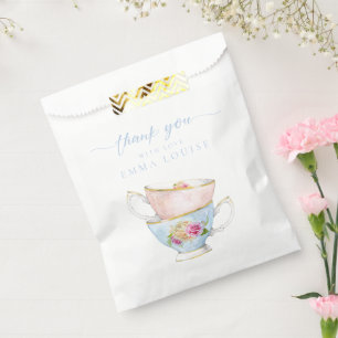 Elegant Flower Tea Bridal Brunch Favour Bag