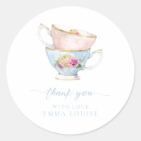 Elegant Flower Tea Bridal Brunch Thank You