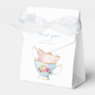 Elegant Flower Tea For Two Brunch Thank You Favor Box