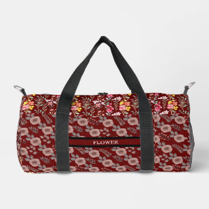 Elegant Flower Watercolor Customize  Duffle Bag