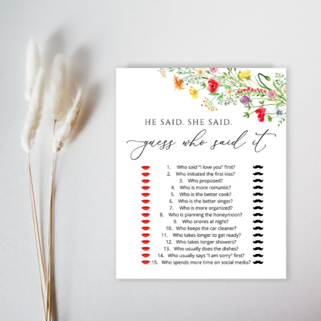  Elegant flowers bridal shower game (Creator Uploaded)