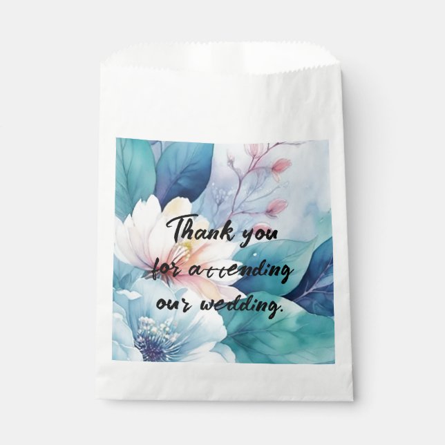 Elegant Flowers Favour Bags (Front)