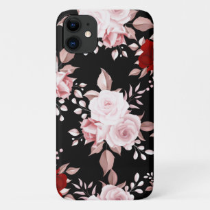 Elegant Flowers Floral Seamless Pattern iPhone 11 Case