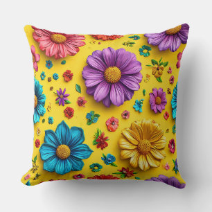 Elegant flowers for Mom Cozy Bedroom Decor Throw Pillow