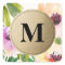 Elegant Flowers Gold Monogram | Favour Labels