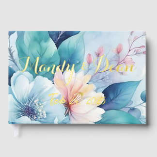 Elegant Flowers Guest Book