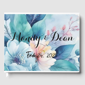 Elegant Flowers Guest Book