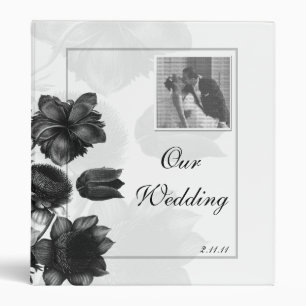 Elegant Flowers Wedding Photo Album Binder