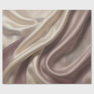 Elegant Flowing Silk Abstract  Wrapping Paper