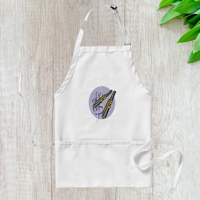 Elegant Flute Duet Music Musical Instrument   Standard Apron (Creator Uploaded)