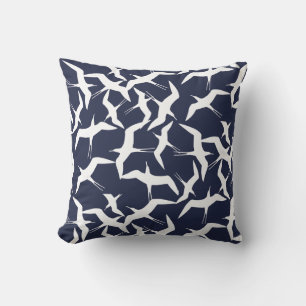 Elegant Flying Birds Pattern Cushion Pillow