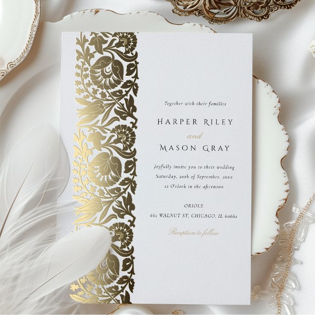 Elegant Foil Beige Ivory Wedding (Creator Uploaded)