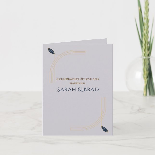 Elegant Folded Invitation (Devant)