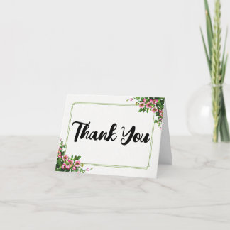 Elegant Folded Thank You Card - Fully Customizable
